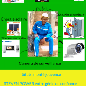 Technicien: caméra de surveillance, système solaire, génie électrique...